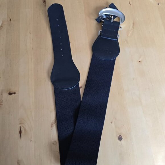 New - Bella Mia belt Sz XL black leather and elastic main image 2